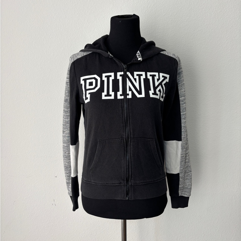 Victoria's Secret PINK Black Hooded Sweatshirt